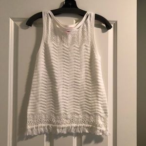 Lilly Pulitzer crochet top XS